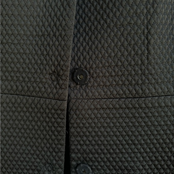 Ann Taylor Black Quilted 3/4 Length Sleeve Blazer - Picture 7 of 7